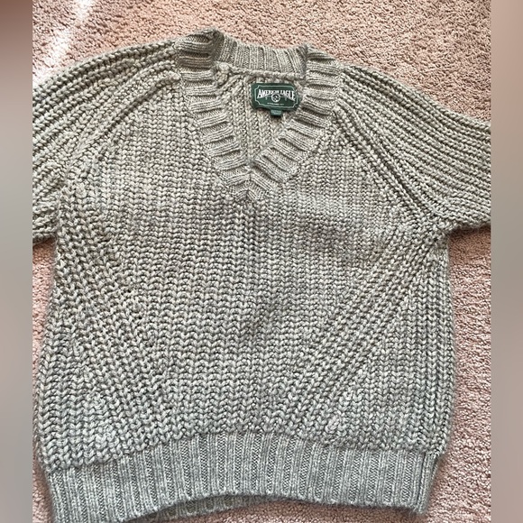 American Eagle Green Knit Sweater - Picture 7 of 8